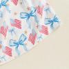 image4th of July Toddler Little Girl Outfit Smocked Dress Fourth of July Vintage Dress for Kids Cute Patriotic ClothesUsa Sky Blue