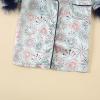 imageKuriozud Toddler Girl Summer Silk Satin Pajama Set Baby Western Summer Pjs Girl Feather Trim Sleeve Nightgown PjsFireworkmulticolor
