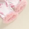 imageKuriozud ToddlerampampLittle Girl Silk Pajama Two Piece Set Feather Trim Button Tops Stain Pants Birthday Fall Winter SleepwearPink Bowlobster