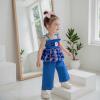 imageKuriozud 4th of July Outfit Baby Girl Smocked Tank TopWide Leg Pants Set Kids Toddler Girl Fourth of July Clothes4th July Usa Tutu Blue