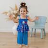 imageKuriozud 4th of July Outfit Baby Girl Smocked Tank TopWide Leg Pants Set Kids Toddler Girl Fourth of July Clothes4th July Usa Tutu Blue