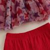 imageKuriozud 4th of July Outfit Baby Girl Smocked Tank TopWide Leg Pants Set Kids Toddler Girl Fourth of July Clothes4th July Usa Tutu Red
