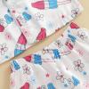 imageKuriozud Toddler Girl Pajamas 4th Of July Baby Silk Satin Nightgown Girls Fourth Of July Pjs Button Down 2Pcs Pajamas SetIce Cream White