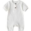 Short Sleeve Romper White