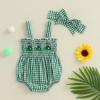 imageKuriozud 4th of July Outfits Baby Girl USA Romper Fourth of July Onesie Independence Day Bodysuit Memorial Day ClothesGreen Golf