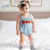 imageKuriozud 4th of July Outfits Baby Girl USA Romper Fourth of July Onesie Independence Day Bodysuit Memorial Day ClothesHalloween Blue Pumpkin