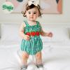 imageKuriozud 4th of July Outfits Baby Girl USA Romper Fourth of July Onesie Independence Day Bodysuit Memorial Day ClothesHalloween Green Pumpkin