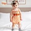 imageKuriozud 4th of July Outfits Baby Girl USA Romper Fourth of July Onesie Independence Day Bodysuit Memorial Day ClothesHalloween Orange Pumpkin