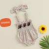 imageKuriozud 4th of July Outfits Baby Girl USA Romper Fourth of July Onesie Independence Day Bodysuit Memorial Day ClothesKhaki Football