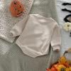 imageKuriozud Newborn Baby Boy Girl Bubble Romper Funny Letter Long Sleeve Oversized Sweater Tops Fall Winter ClothesCutest Pumpkin in the Patch Khaki