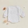 imageKuriozud Newborn Baby Boy Girl Bubble Romper Funny Letter Long Sleeve Oversized Sweater Tops Fall Winter ClothesFootball Tiger Grey