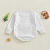 imageKuriozud Newborn Baby Boy Girl Bubble Romper Funny Letter Long Sleeve Oversized Sweater Tops Fall Winter ClothesJust a Boy Who Loves Dinosaurs Grey