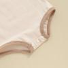 imageKuriozud Newborn Infant Baby Boy Girl 95 Cotton Sleeveless Bodysuit Romper Tank Top Romper Basic Summer Clothes 3 6 9 MonthsColor Block Beige