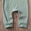 imageKuriozud Unisex Baby Boy Girl Zipper Romper Jumpsuit One Piece OutfitsA Light Green