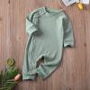 imageKuriozud Unisex Baby Boy Girl Zipper Romper Jumpsuit One Piece OutfitsA Light Green