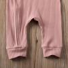 imageKuriozud Unisex Baby Boy Girl Zipper Romper Jumpsuit One Piece OutfitsA Pink