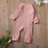 imageKuriozud Unisex Baby Boy Girl Zipper Romper Jumpsuit One Piece OutfitsA Pink