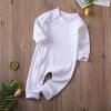 imageKuriozud Unisex Baby Boy Girl Zipper Romper Jumpsuit One Piece OutfitsA White