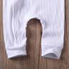 imageKuriozud Unisex Baby Boy Girl Zipper Romper Jumpsuit One Piece OutfitsA White
