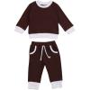 imageKuriozud Unisex Baby Boy Girl Zipper Romper Jumpsuit One Piece OutfitsCoffee