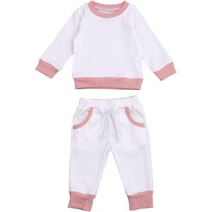 imageKuriozud Unisex Baby Boy Girl Zipper Romper Jumpsuit One Piece OutfitsWhite