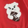 imageKuriozud Toddler Baby Boy Girl Football Outfit Pullover Sweatshirt Long Sleeve Crewneck Shirt Top Fall Winter ClothesDog Red B