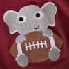 imageKuriozud Toddler Baby Boy Girl Football Outfit Pullover Sweatshirt Long Sleeve Crewneck Shirt Top Fall Winter ClothesElephant Wine Red