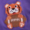 imageKuriozud Toddler Baby Boy Girl Football Outfit Pullover Sweatshirt Long Sleeve Crewneck Shirt Top Fall Winter ClothesTiger Purple