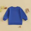 imageKuriozud Toddler Baby Boy Girl Football Outfit Pullover Sweatshirt Long Sleeve Crewneck Shirt Top Fall Winter ClothesWildcat Blue