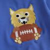 imageKuriozud Toddler Baby Boy Girl Football Outfit Pullover Sweatshirt Long Sleeve Crewneck Shirt Top Fall Winter ClothesWildcat Blue