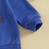 imageKuriozud Toddler Baby Boy Girl Football Outfit Pullover Sweatshirt Long Sleeve Crewneck Shirt Top Fall Winter ClothesWildcat Blue