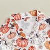 imageKuriozud Toddler Girl Halloween Pajamas Pumpkin Silk Satin Sleepwear Little Girls Bow Pjs Baby 2Pcs Halloween Pajama SetPumpkin Print Orange