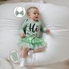 imageKuriozud Im New Here Newborn Outfit Girl Letter Romper Ruffle Tutu Bloomers Shorts Set Baby Girl Preemie Coming Home OutfitGreen