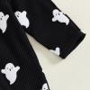 imageKuriozud My First Halloween Baby Girl Boy Outfit Newborn Pumpkin Jumpsuit Romper Halloween Footie Pajamas Coming Home OutfitBaby Boy Ghost Jumpsuit Black