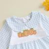 imageKuriozud My First Halloween Baby Girl Boy Outfit Newborn Pumpkin Jumpsuit Romper Halloween Footie Pajamas Coming Home OutfitPumpkin Embroidery Blue
