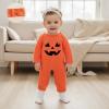 imageKuriozud My First Halloween Outfit Baby Girl Ghost Romper Pumpkin Onesie Newborn Preemie Girl Pajamas Thanksgiving ClothesHalloween Orange B