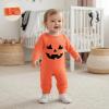 imageKuriozud My First Halloween Outfit Baby Girl Ghost Romper Pumpkin Onesie Newborn Preemie Girl Pajamas Thanksgiving ClothesHalloween Orange B