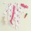 imageKuriozud My First Halloween Outfit Baby Girl Ghost Romper Pumpkin Onesie Newborn Preemie Girl Pajamas Thanksgiving ClothesWhite Bunny