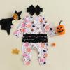 imageKuriozud Newborn Baby Girl Boy Footie Romper One Piece Jumpsuit Sleeper Infant ClothesFlower  Ghost Pink
