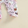 imageKuriozud Newborn Baby Girl Boy Footie Romper One Piece Jumpsuit Sleeper Infant ClothesFlower  Ghost Pink