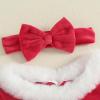 imageKuriozud Newborn Baby Girl Christmas Outfit Long Sleeve Ruffle Romper Jumpsuit with Headband Cute Infant Girl ClothesSanta Red