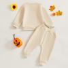imageKuriozud Toddler Baby Boy Thanksgiving Outfit Little Turkey Shirt Long Sleeve Sweatshirt Pants Set Newborn Boy Fall ClothesTurkey Aint the Only Thing in the Oven Apricot
