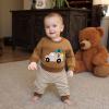 imageKuriozud Toddler Baby Boy Thanksgiving Outfit Little Turkey Shirt Long Sleeve Sweatshirt Pants Set Newborn Boy Fall ClothesTurkey Car Brown