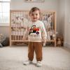 imageKuriozud Toddler Baby Boy Thanksgiving Outfit Little Turkey Shirt Long Sleeve Sweatshirt Pants Set Newborn Boy Fall ClothesTurkey Car Gobble Khaki