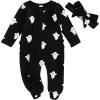 Baby Girl Ghost Jumpsuit Black