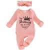 imageKuriozud My First Halloween Outfit Baby Girl Ghost Romper Pumpkin Onesie Newborn Preemie Girl Pajamas Thanksgiving ClothesPink the Princess Has Arrived