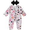 imageKuriozud Newborn Baby Girl Boy Footie Romper One Piece Jumpsuit Sleeper Infant ClothesFlower  Ghost Pink