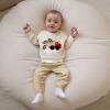 imageKuriozud Toddler Baby Boy Spring Fall Winter Clothes Outfit Embroidery Sweatshirt Tops Pants Set 6 12 18 24Months 2t 3t 4tFootball Khaki