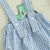 imageKuriozud Baby Boy Tractor Overall Romper Plaid Sleeveless Jumpsuit Cute Infant Boy Farm Outfit Spring Summer ClothesPlaid Blue