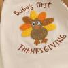 imageKuriozud Newborn Baby Boy Thanksgiving Outfit Little Turkey Romper Long Sleeve Jumpsuit Infant Boy Fall ClothesFirst Thanksgiving Brown